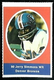 1972 Sunoco Stamps      169     Jerry Simmons